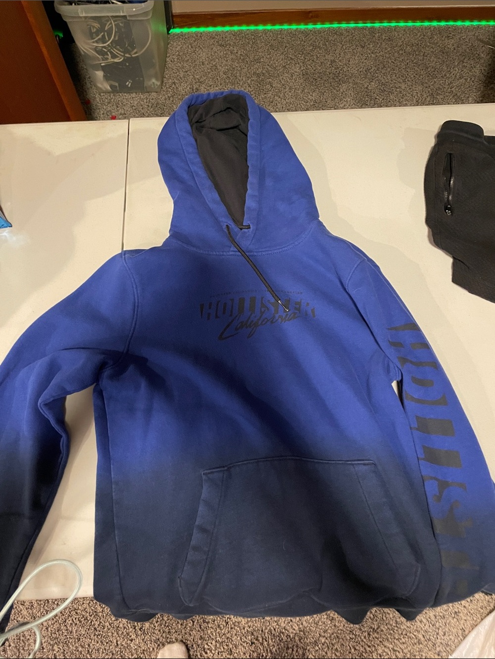 Hollister Blue Ombre Kids Pullover Hoodie